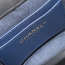 CHANEL Matelasse Chain Shoulder Vanity Bag Lamb Skin Black CC Auth 198651SAM-20