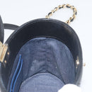 CHANEL Matelasse Chain Shoulder Vanity Bag Lamb Skin Black CC Auth 198651SAM-22