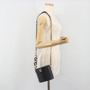 CHANEL Matelasse Chain Shoulder Vanity Bag Lamb Skin Black CC Auth 198651SAM-26