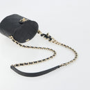 CHANEL Matelasse Chain Shoulder Vanity Bag Lamb Skin Black CC Auth 198651SAM-7