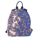 CHANEL Matelasse Backpack Nylon Blue Silver CC Auth 198652M-2