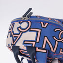 CHANEL Matelasse Backpack Nylon Blue Silver CC Auth 198652M-6