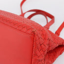 BOTTEGA VENETA INTRECCIATO Hand Bag 2way Red Auth 198653A-15