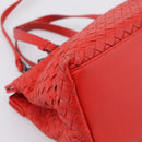 BOTTEGA VENETA INTRECCIATO Hand Bag 2way Red Auth 198653A-16