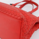 BOTTEGA VENETA INTRECCIATO Hand Bag 2way Red Auth 198653A-17