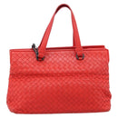 BOTTEGA VENETA INTRECCIATO Hand Bag 2way Red Auth 198653A-13