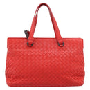 BOTTEGA VENETA INTRECCIATO Hand Bag 2way Red Auth 198653A-2