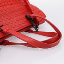 BOTTEGA VENETA INTRECCIATO Hand Bag 2way Red Auth 198653A-7