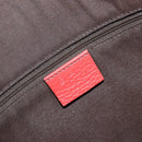 GUCCI Abbey Shoulder Bag Leather Outlet Red Silver 265691 Auth 198654-18