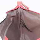 GUCCI Abbey Shoulder Bag Leather Outlet Red Silver 265691 Auth 198654-19
