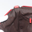 GUCCI Abbey Shoulder Bag Leather Outlet Red Silver 265691 Auth 198654-20