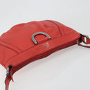 GUCCI Abbey Shoulder Bag Leather Outlet Red Silver 265691 Auth 198654-6