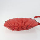 GUCCI Abbey Shoulder Bag Leather Outlet Red Silver 265691 Auth 198654-5