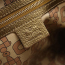GUCCI GG Canvas Sherry Line Shoulder Bag Beige Gold Tone 144388 Auth 198655-18