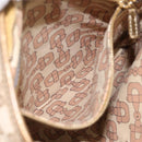 GUCCI GG Canvas Sherry Line Shoulder Bag Beige Gold Tone 144388 Auth 198655-22