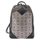 MCM Vicetos Backpack Leather Silver Auth 198656-13