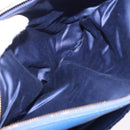 Miu Miu Matelasse Shoulder Bag Leather 2way Blue Gold Tone Auth 198657A-25
