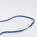 Miu Miu Matelasse Shoulder Bag Leather 2way Blue Gold Tone Auth 198657A-8