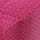 BOTTEGA VENETA INTRECCIATO Shoulder Bag Leather Pink Auth 198659V-17