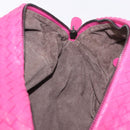 BOTTEGA VENETA INTRECCIATO Shoulder Bag Leather Pink Auth 198659V-26