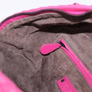 BOTTEGA VENETA INTRECCIATO Shoulder Bag Leather Pink Auth 198659V-27