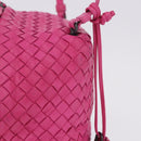 BOTTEGA VENETA INTRECCIATO Shoulder Bag Leather Pink Auth 198659V-6