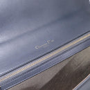 Christian Dior Diorama Chain Shoulder Bag Leather Black Gold Tone Auth 198661A-17