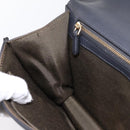 Christian Dior Diorama Chain Shoulder Bag Leather Black Gold Tone Auth 198661A-19