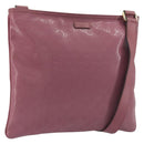 GUCCI GG Implementation Shoulder Bag PVC Leather Purple Gold 201446 Auth 198663A-1