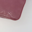 GUCCI GG Implementation Shoulder Bag PVC Leather Purple Gold 201446 Auth 198663A-10