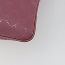 GUCCI GG Implementation Shoulder Bag PVC Leather Purple Gold 201446 Auth 198663A-12