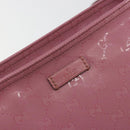 GUCCI GG Implementation Shoulder Bag PVC Leather Purple Gold 201446 Auth 198663A-14