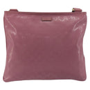 GUCCI GG Implementation Shoulder Bag PVC Leather Purple Gold 201446 Auth 198663A-2