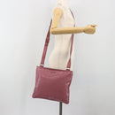 GUCCI GG Implementation Shoulder Bag PVC Leather Purple Gold 201446 Auth 198663A-23
