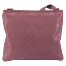 GUCCI GG Implementation Shoulder Bag PVC Leather Purple Gold 201446 Auth 198663A-3