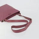 GUCCI GG Implementation Shoulder Bag PVC Leather Purple Gold 201446 Auth 198663A-7
