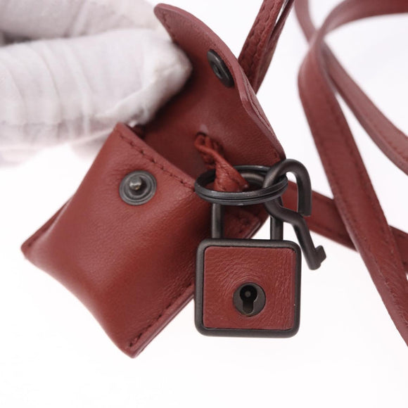 BOTTEGA VENETA INTRECCIATO Shoulder Bag Leather Brown Auth 198664V