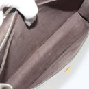 FENDI Canay Chain Shoulder Bag Leather 2way Gray Silver 8BT283 Auth 198665M-28