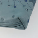 BOTTEGA VENETA INTRECCIATO Shoulder Bag Leather Light Blue Auth 198667A-10
