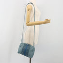 BOTTEGA VENETA INTRECCIATO Shoulder Bag Leather Light Blue Auth 198667A-23