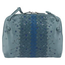 BOTTEGA VENETA INTRECCIATO Shoulder Bag Leather Light Blue Auth 198667A-2