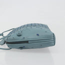 BOTTEGA VENETA INTRECCIATO Shoulder Bag Leather Light Blue Auth 198667A-4