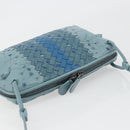 BOTTEGA VENETA INTRECCIATO Shoulder Bag Leather Light Blue Auth 198667A-6