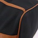 SAINT LAURENT Shoulder Bag Canvas Black Gold Tone Auth 198668A-9