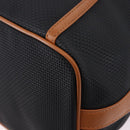SAINT LAURENT Shoulder Bag Canvas Black Gold Tone Auth 198668A-16