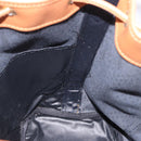 SAINT LAURENT Shoulder Bag Canvas Black Gold Tone Auth 198668A-18