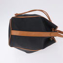SAINT LAURENT Shoulder Bag Canvas Black Gold Tone Auth 198668A-3