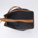 SAINT LAURENT Shoulder Bag Canvas Black Gold Tone Auth 198668A-4