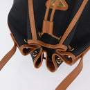 SAINT LAURENT Shoulder Bag Canvas Black Gold Tone Auth 198668A-6