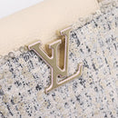 LOUIS VUITTON Capusine Hand Bag tweed Ivory LV Auth 198671SAM-18